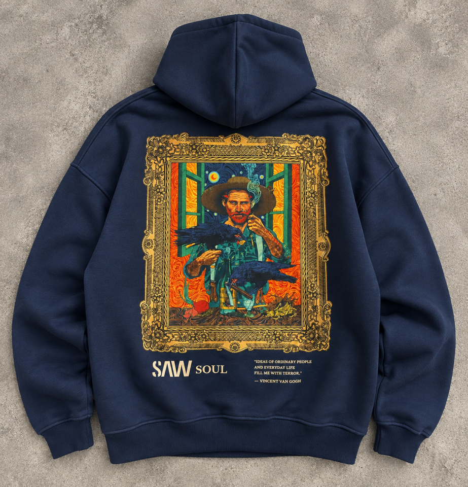 Van Gogh Tablo Detay Laci Hoodie