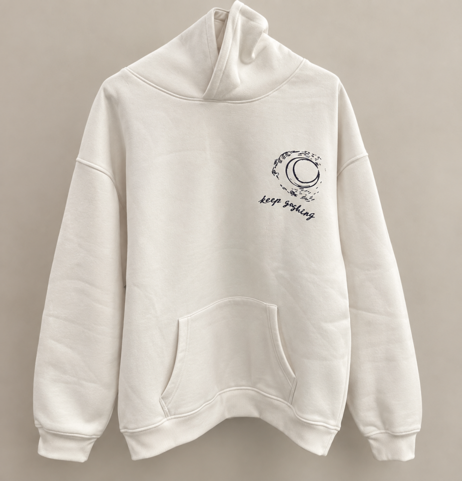 Van Gogh Tablo Detay Beyaz Hoodie