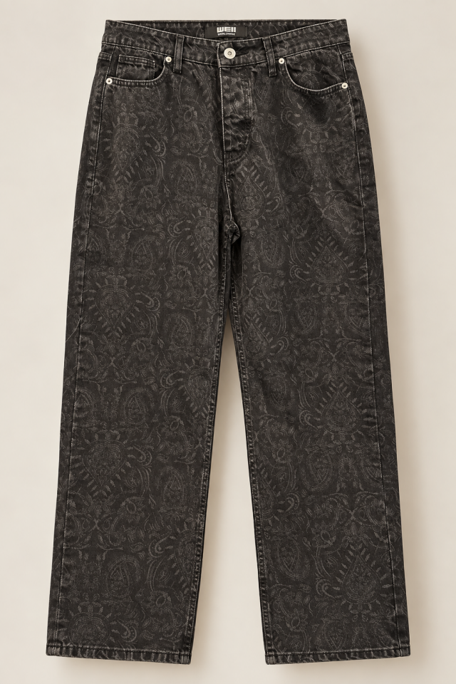 Etnik Desen Baggy Kot Pantolon