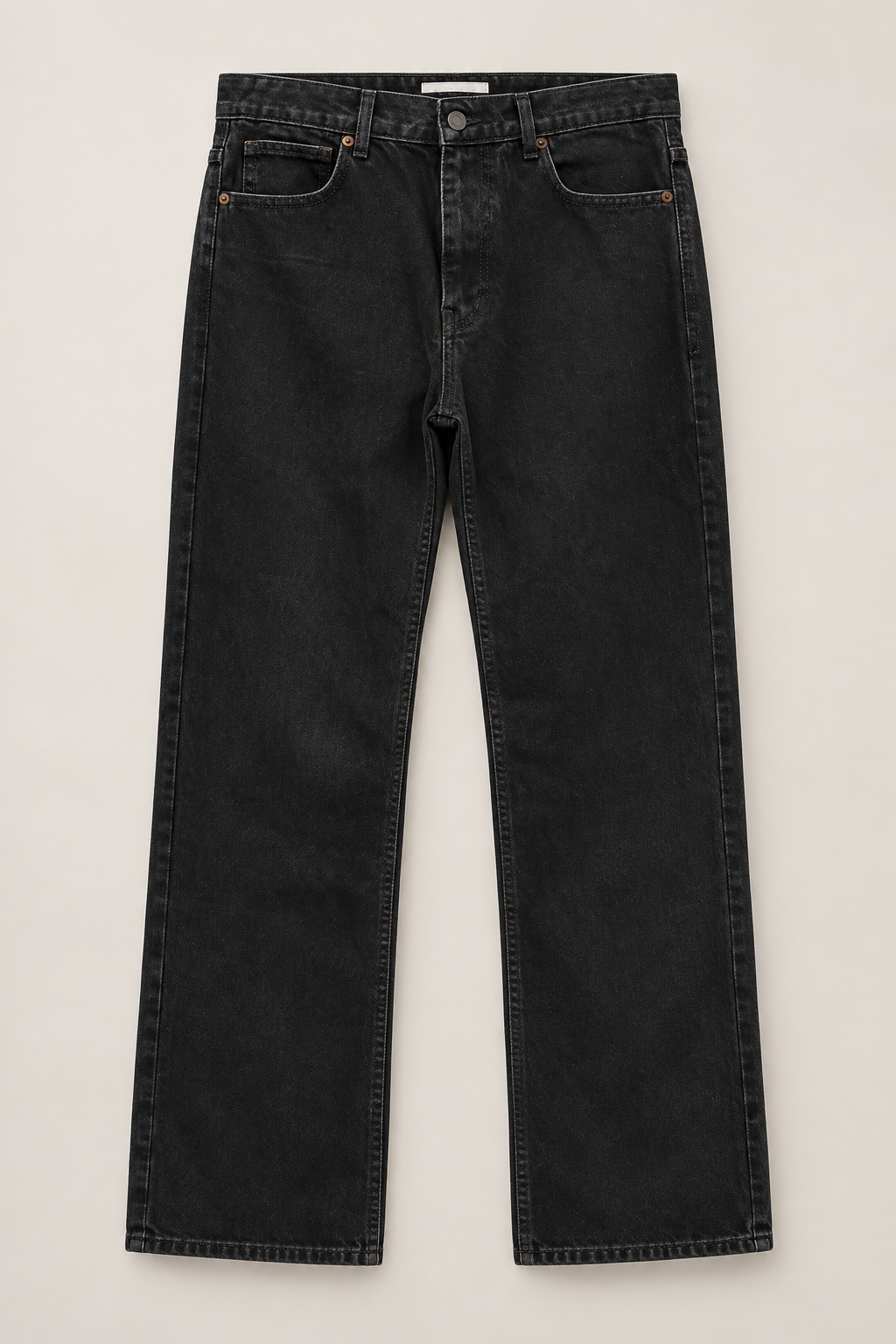 Siyah Loose Fit Jean