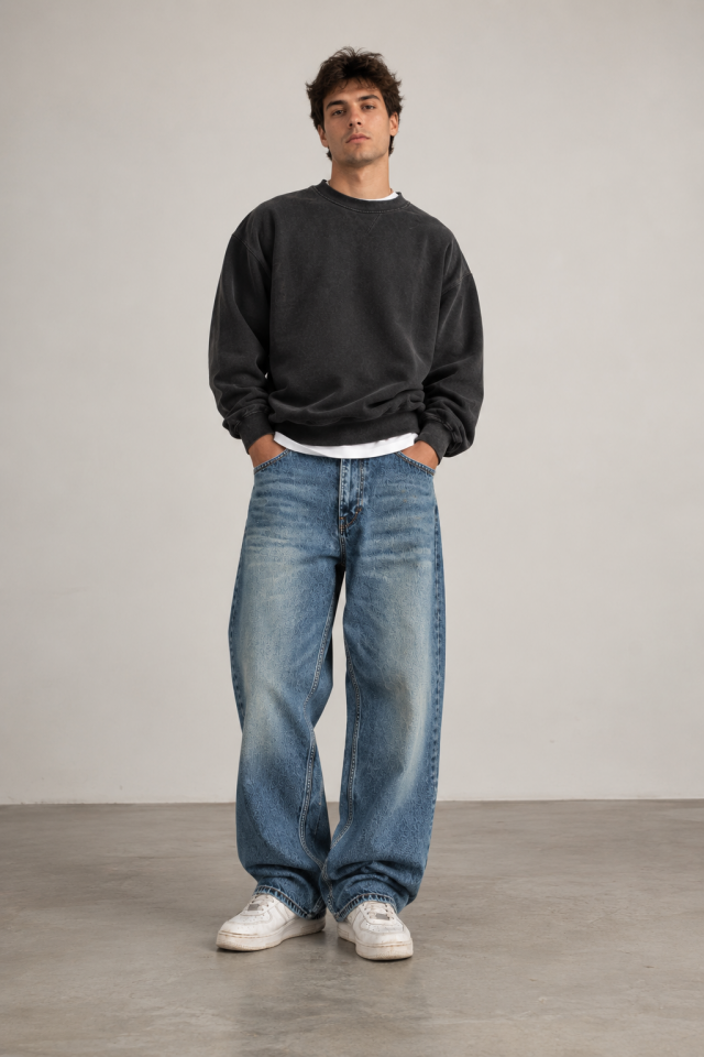 Baggy Kalıp Rahat Kesim Jean