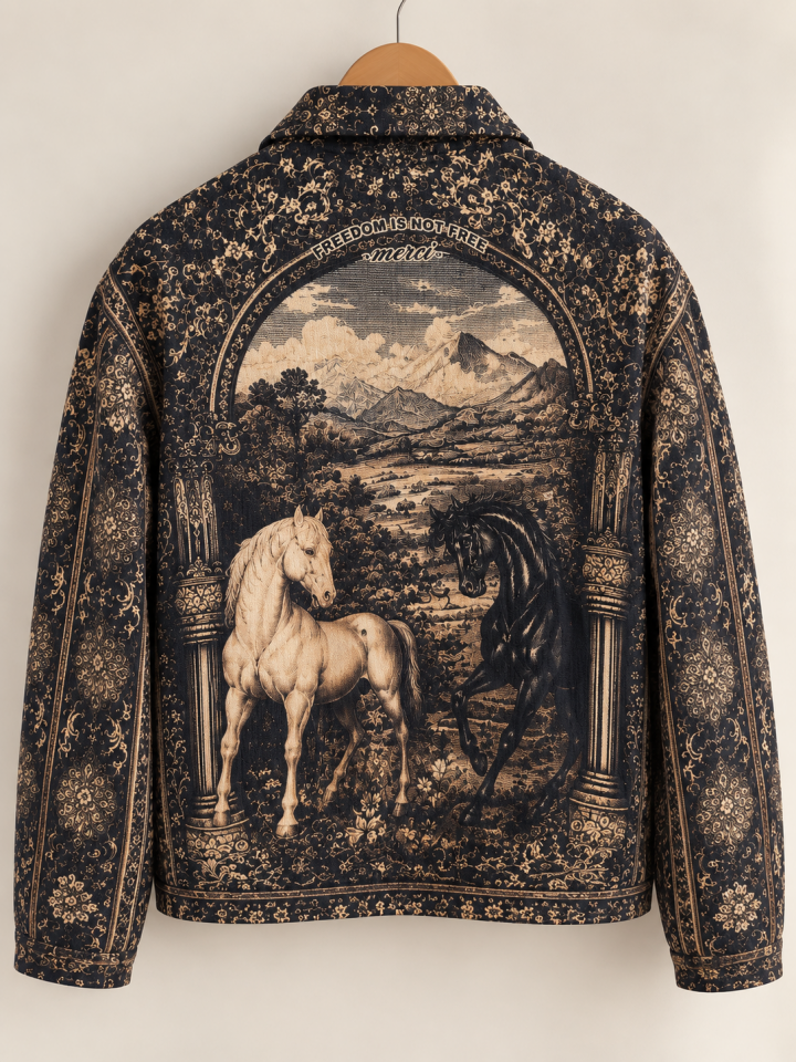 Freedom Horses Retro Tasarım Ceket